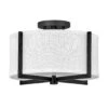 Axis Off White Semi-Flush Mount