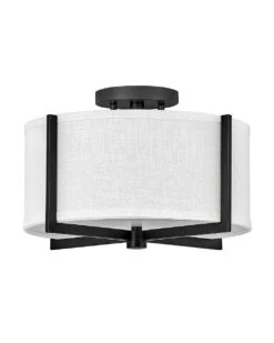 Axis Off White Semi-Flush Mount