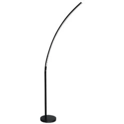 Dainolite 1-Light 22W Matte Black LED Floor Lamp