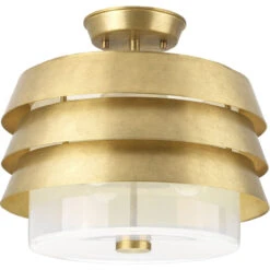 Progress Point Dume Sandbar Semi Flush Mount