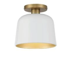 One Light Flush Mount M60067WHNB