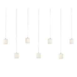 Dove Rectangular 7-Light Multi-Drop Pendant