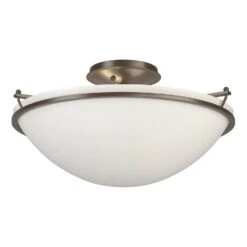Simple Lines Semi Flush Mount
