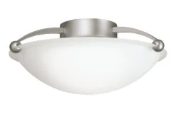 15" 2 Light Semi Flush Brushed Nickel