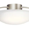 17" 3 Light Semi Flush Brushed Nickel