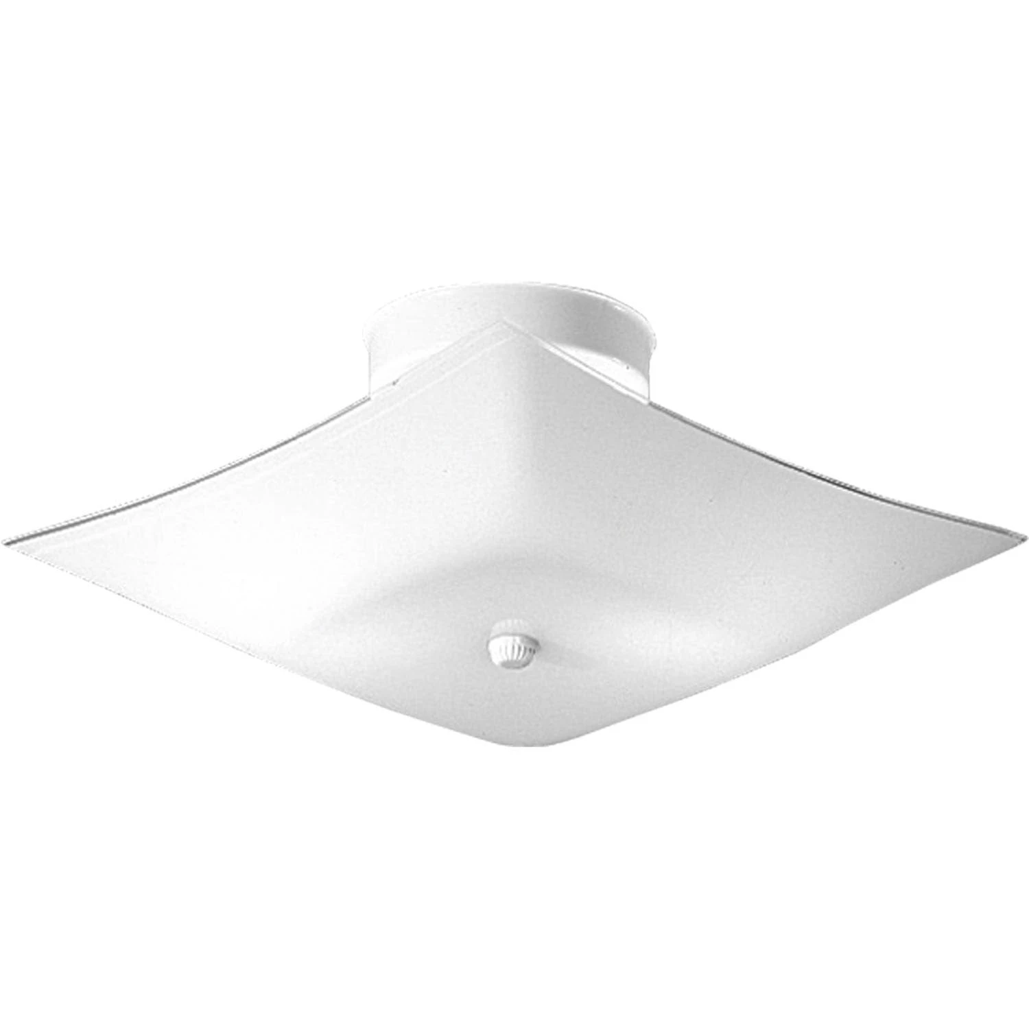 Progress Square Glass Semi Flush Mount