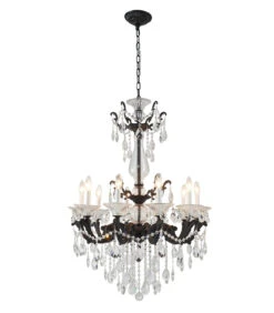 Ten Light Chandelier LA50C28BLK
