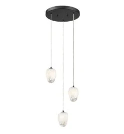 Three Light Chandelier YS96C11BLK