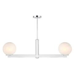 Two Light Linear Chandelier M100124CH