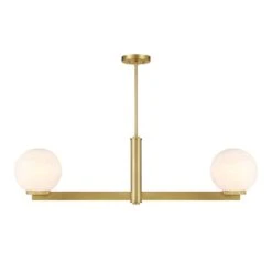 Two Light Linear Chandelier M100124NB
