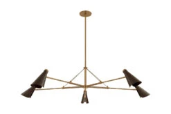 Large Chandeliers Metal Shade F4369 PBR BRZ