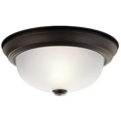 11.25" 2 Light Flush Mount Olde Bronze®