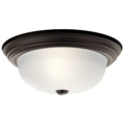 13.25" 2 Light Flush Mount Olde Bronze®