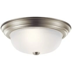 13.25" 2 Light Flush Mount Brushed Nickel