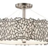 Silver Coral Semi Flush Mount