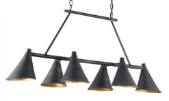 Culpepper Black Rectangular Chandelier Linear Suspension
