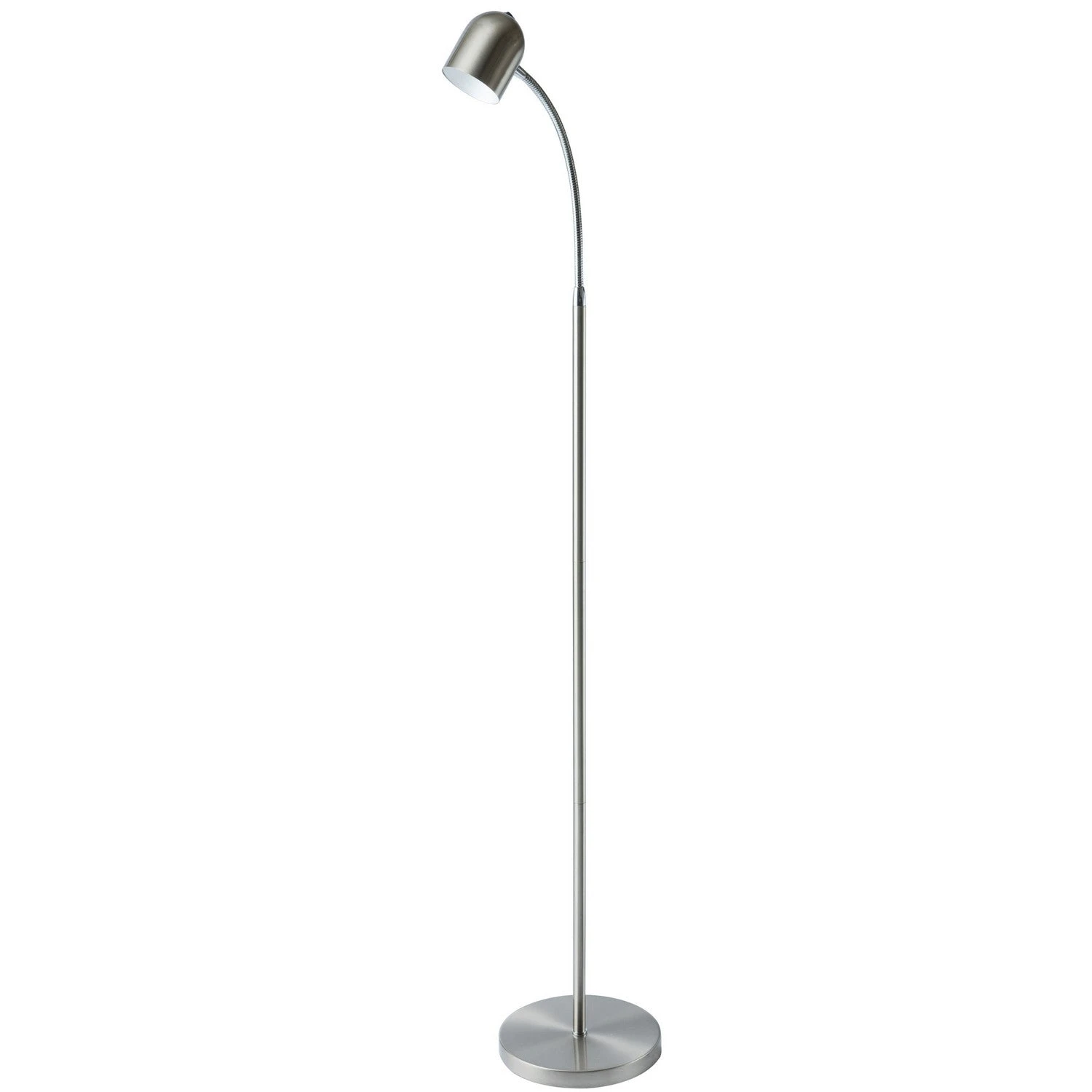 Dainolite 1-light 5w Satin Chrome LED Floor Lamp