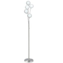 Dainolite 5-lights 200w Satin Chrome Incandescent Floor Lamp