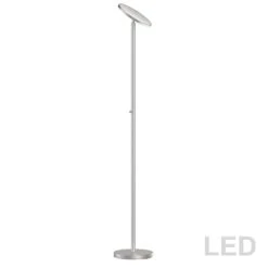 Dainolite 1-light 18w Satin Chrome LED Torchier