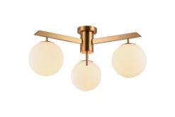 Three Light Flush Mount DU100G